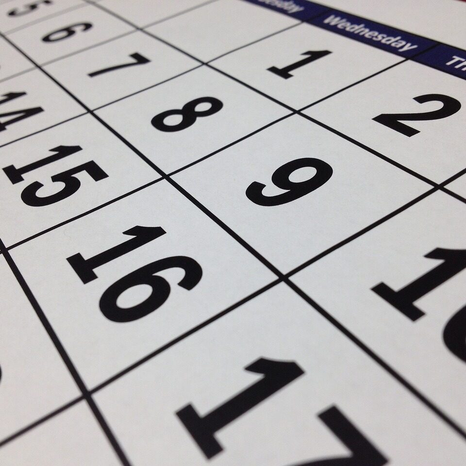 Calendar dates